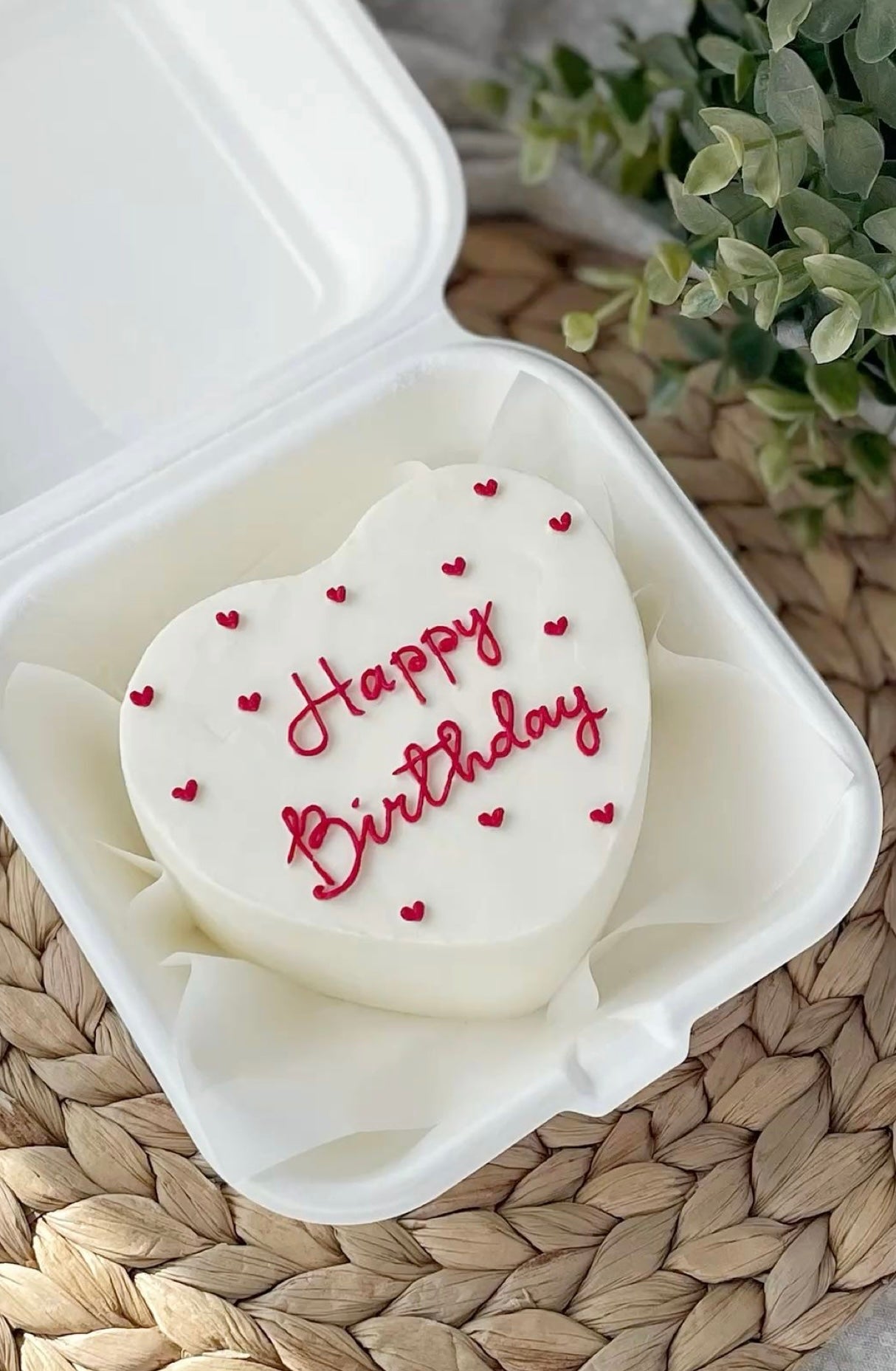 Bento cake coeur