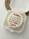 Calendar Bento Cake